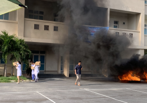 Tập huấn nghiệp vụ phòng cháy, chữa cháy tại Bệnh viện Sản-Nhi năm 2019