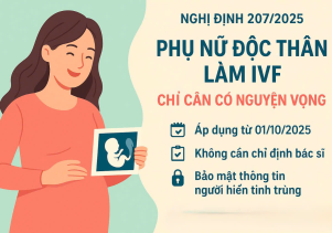 TỪ 1/10/2025: PHỤ NỮ ĐỘC THÂN ĐƯỢC PHÉP LÀM IVF