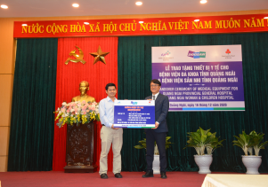 Bệnh viện Sản- Nhi tỉnh:  Tiếp nhận các thiết bị y tế của nhà tài trợ Hàn Quốc