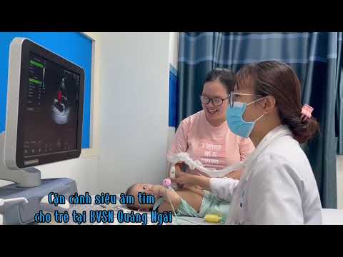 SIÊU ÂM TIM CHO TRẺ TẠI BỆNH VIỆN SẢN NHI QUẢNG NGÃI